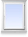 Одностворчатое окно, пов/откид, 750*1300>